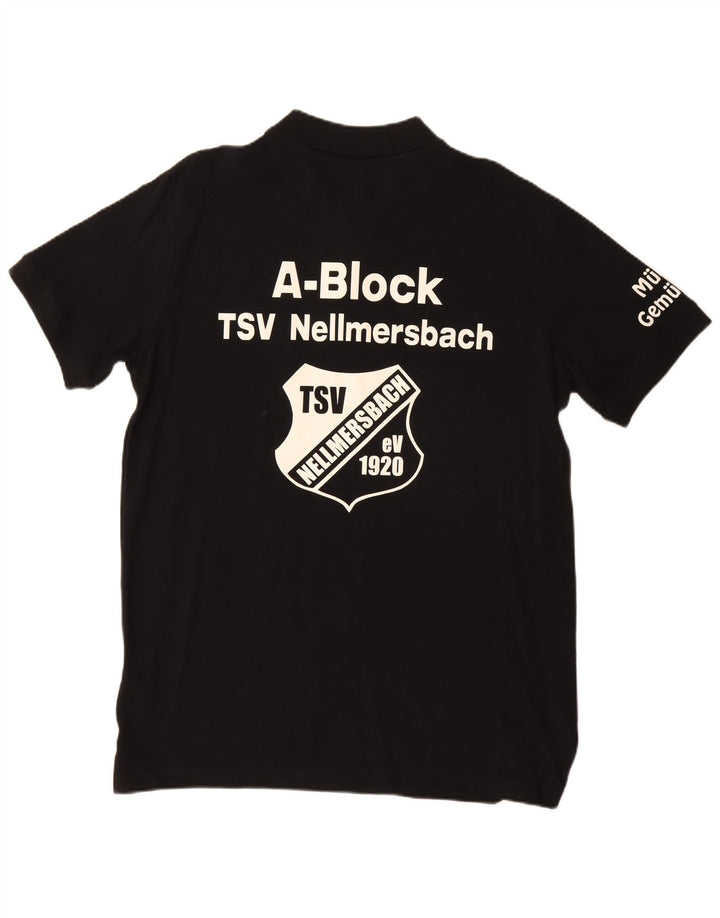 Kappa muška grafička polo majica velika crna pamučna