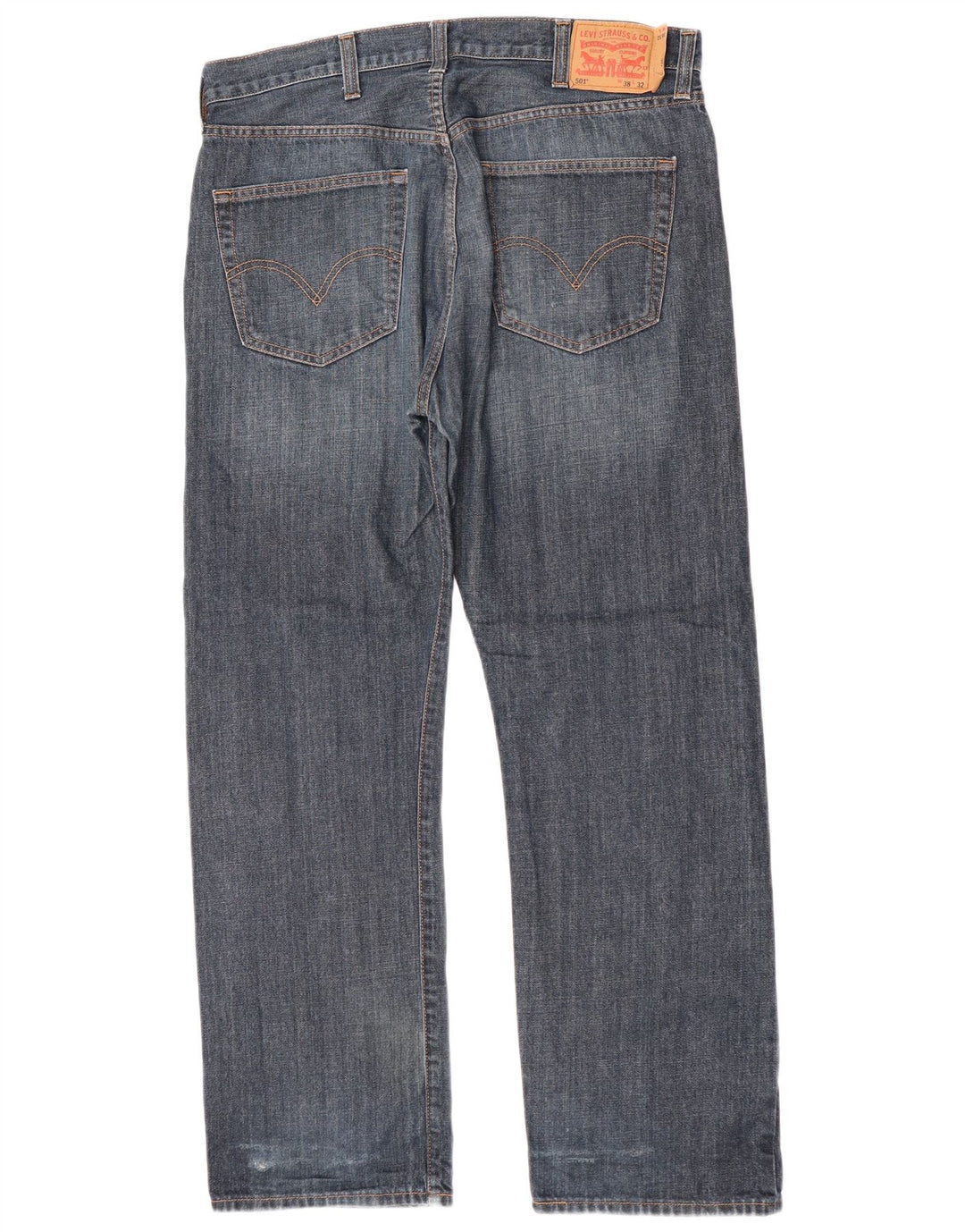 Levi's muške 501 ravne traperice W38 L32 plavi pamuk