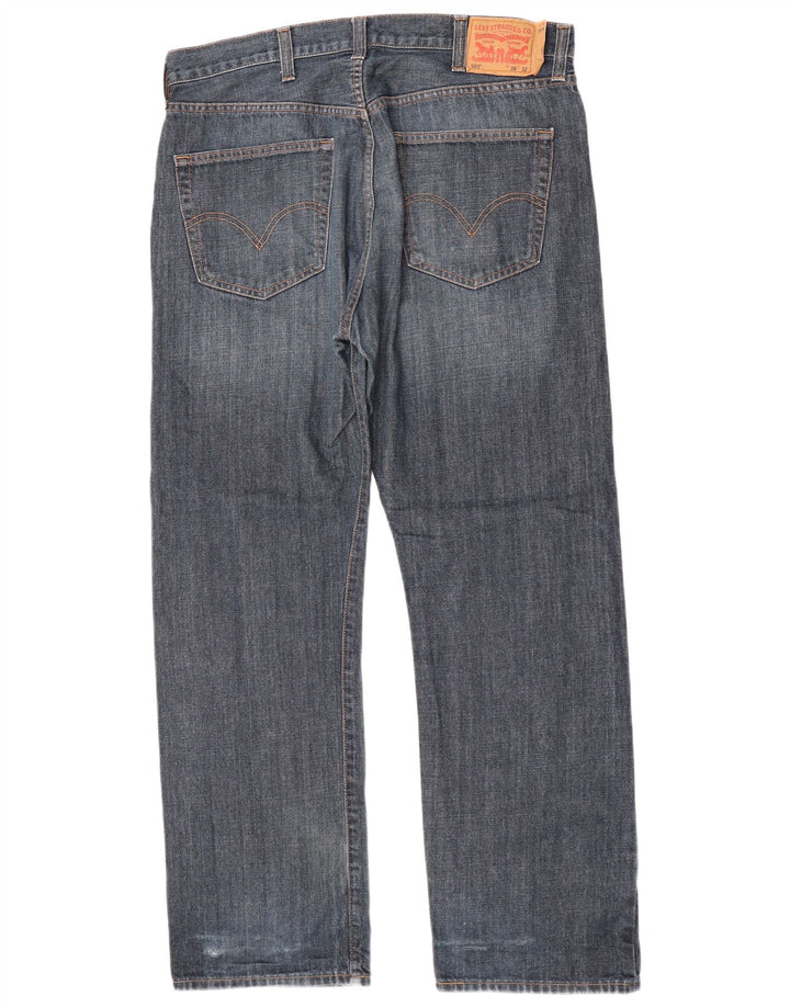 Levi's muške 501 ravne traperice W38 L32 plavi pamuk