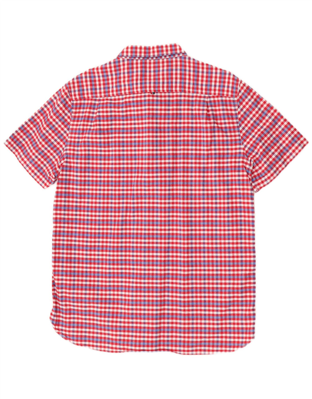 Superdry muška majica kratkih rukava 2XL crveni pamuk od ginghama