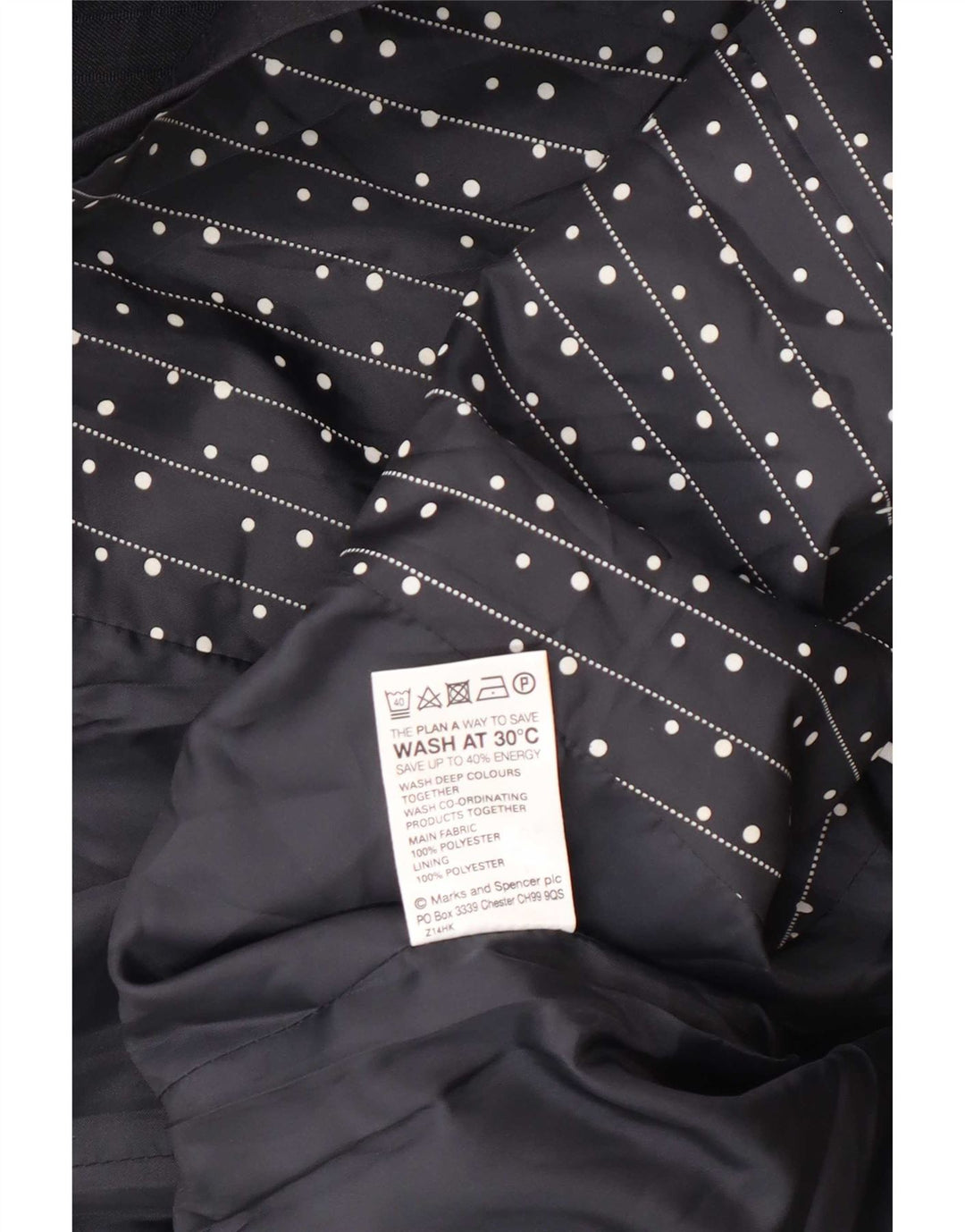 Marks & Spencer ženski sako sa 1 gumbom UK 14 srednje tamnoplava
