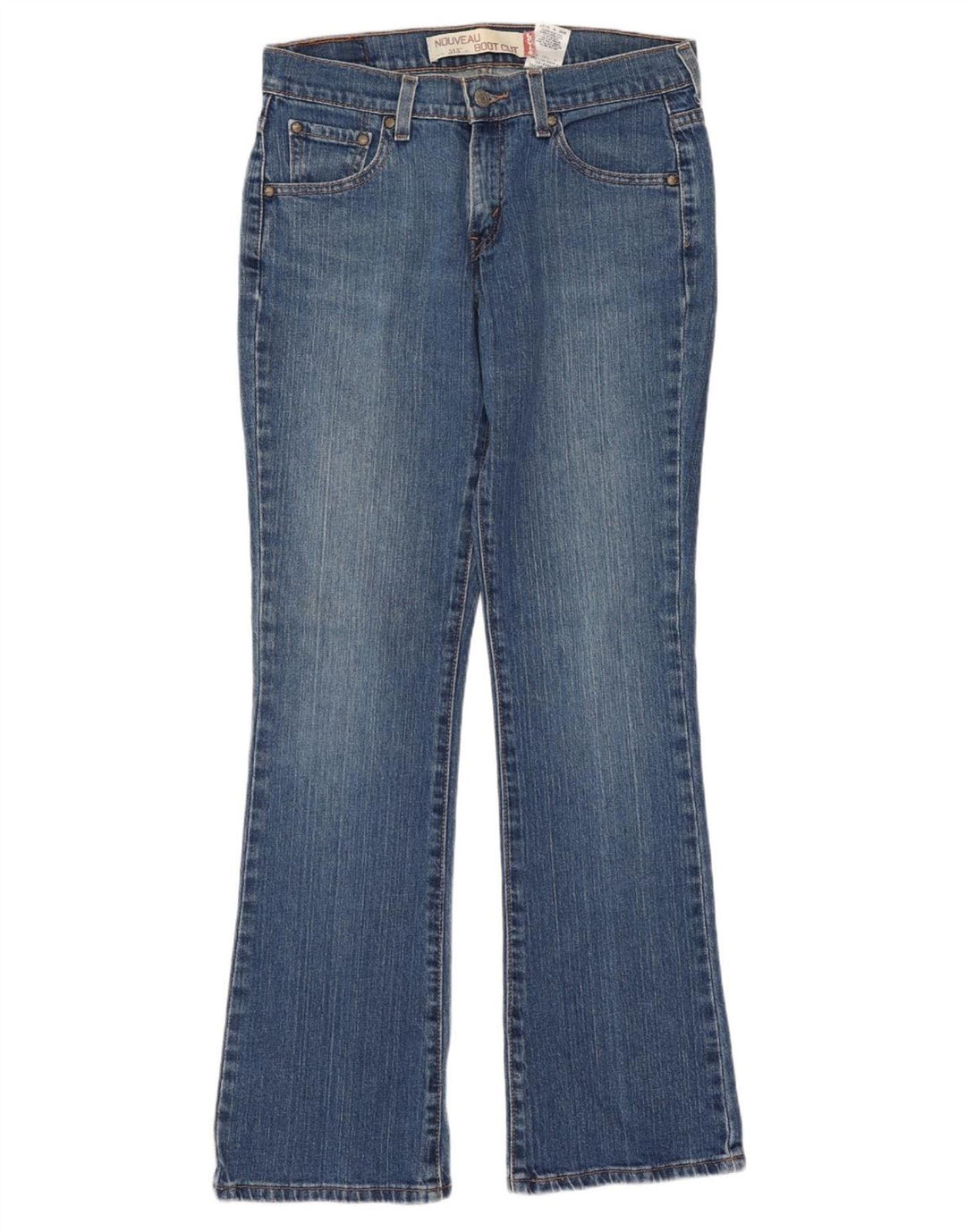 LEVI'S ženske 515 Nouveau Bootcut traperice US 4 male W30 L31 plavi pamuk