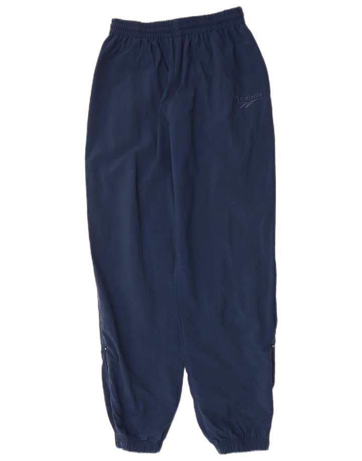 Reebok muške trenirke Hlače Joggers Medium tamnoplavi poliamid