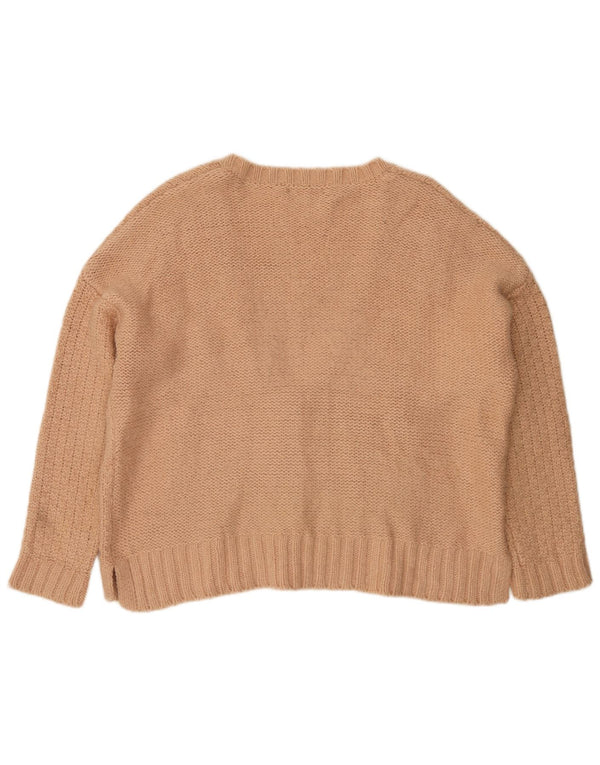 Marks & Spencer ženski prekomjerni kardigan pulover UK 18 XL bež akril