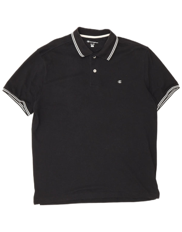 Champion muška laka polo majica velika crna pamučna majica