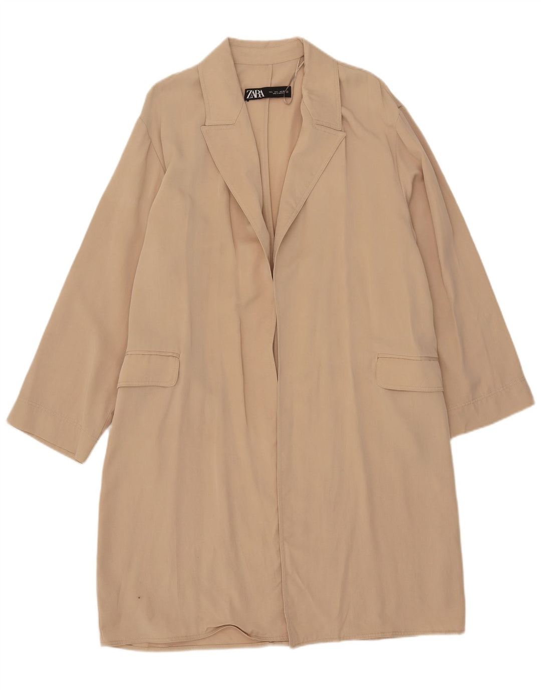 Zara ženski kaput UK 16 Large Beige Lyocell