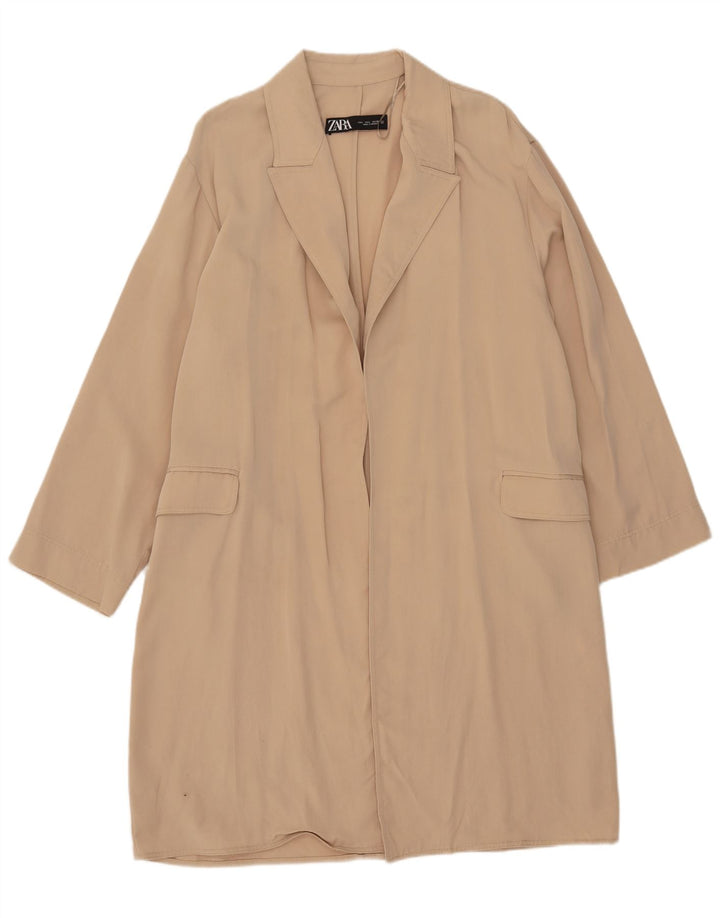 Zara ženski kaput UK 16 Large Beige Lyocell