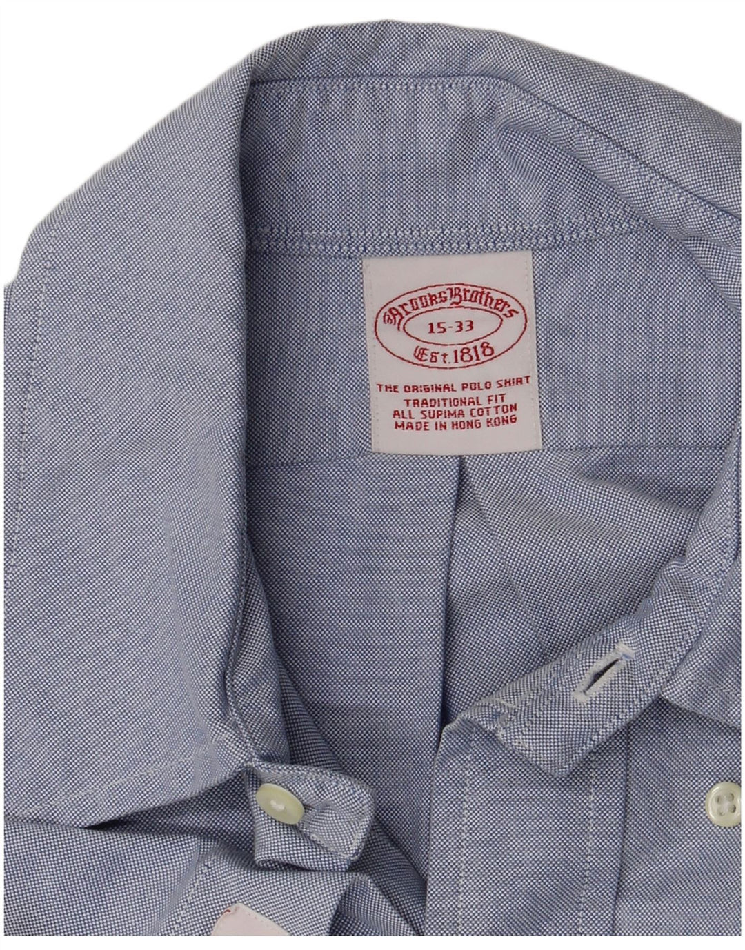 Brooks Brothers muška košulja veličina 15 srednje plavi pamuk