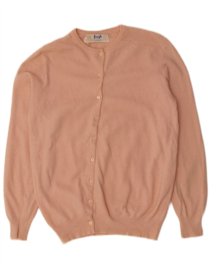 PRINGLE ženski kardigan džemper EU 38 srednje ružičaste boje od kašmira