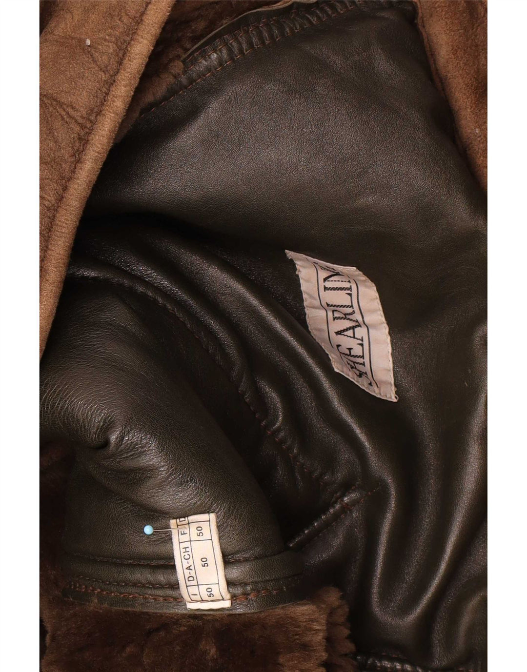 Vintage muška jakna s ovčicama IT 50 Large Brown
