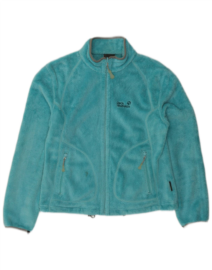 Jack Wolfskin ženska jakna od flisa UK 14 srednje plavi poliester