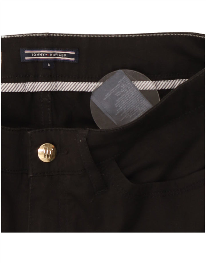 TOMMY HILFIGER Ženske Milan RW ležerne hlače US 6 srednje W28 L27 crne