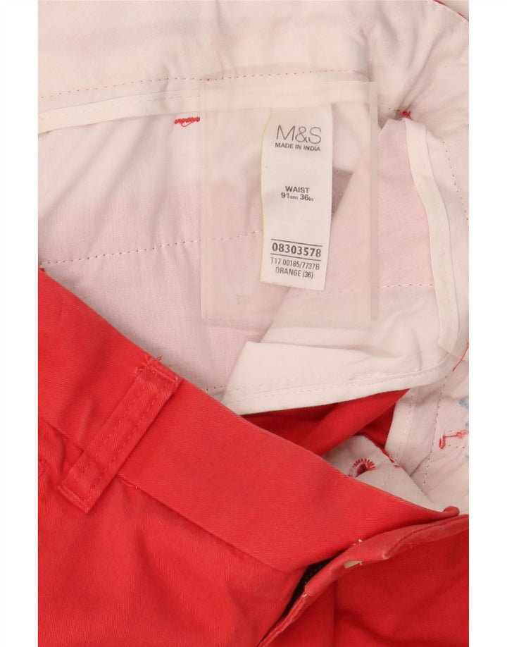 Marks & Spencer muške chino kratke hlače W36 veliki narančasti pamuk