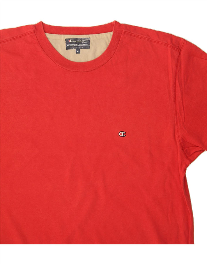 CHAMPION Mens T-Shirt Top Medium Red Cotton Vintage Champion and Second-Hand Champion from Messina Hembry 