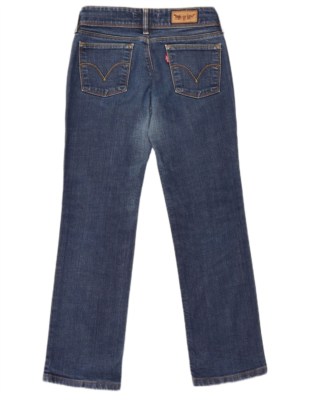 Levi's ženske 570 ravne traperice W28 L28 plavi pamuk
