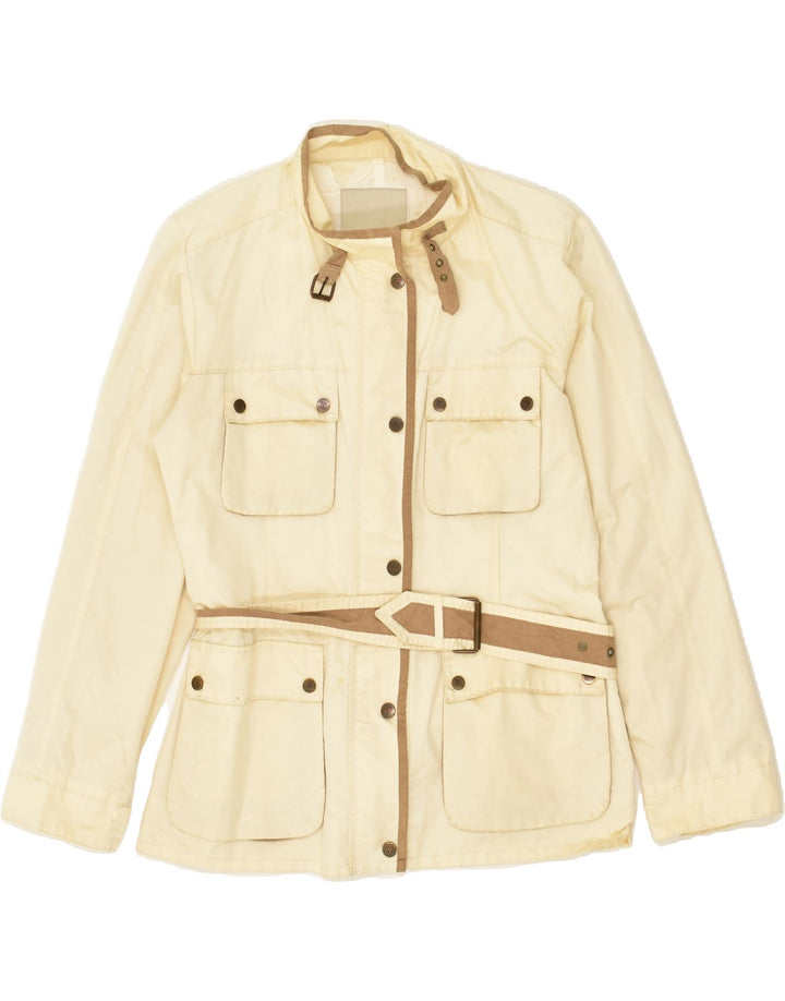HENRY COTTONS Womens Utility Jacket IT 44 Medium Off White Polyamide Vintage Henry Cottons and Second-Hand Henry Cottons from Messina Hembry 