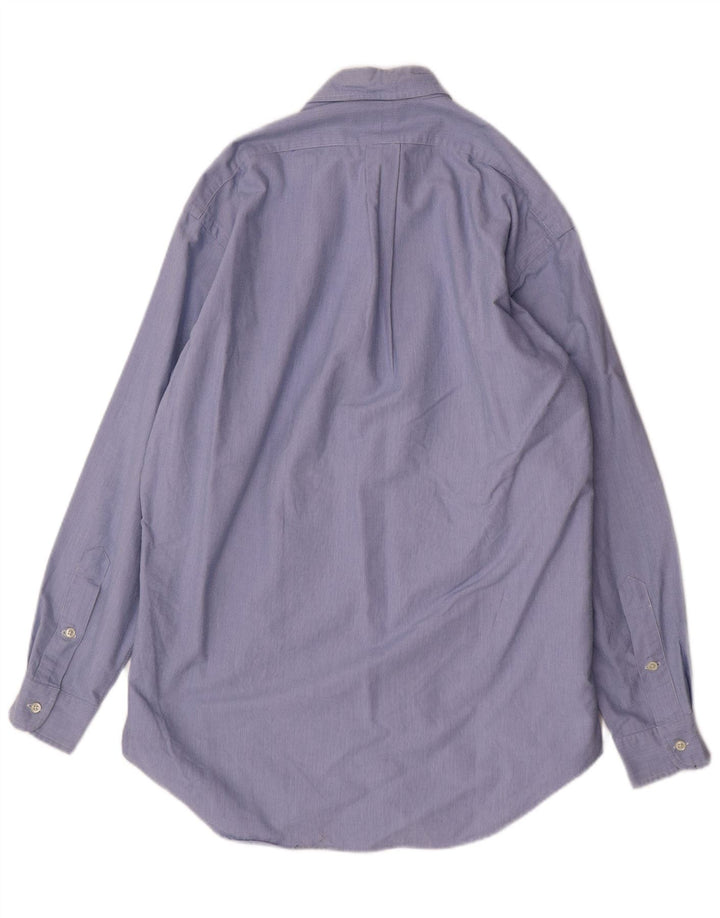 RALPH LAUREN Muška Blake široka košulja s malim plavim prugama, pamuk