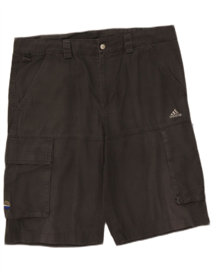 Adidas muške kargo kratke hlače srednje veličine W34 sivi pamuk