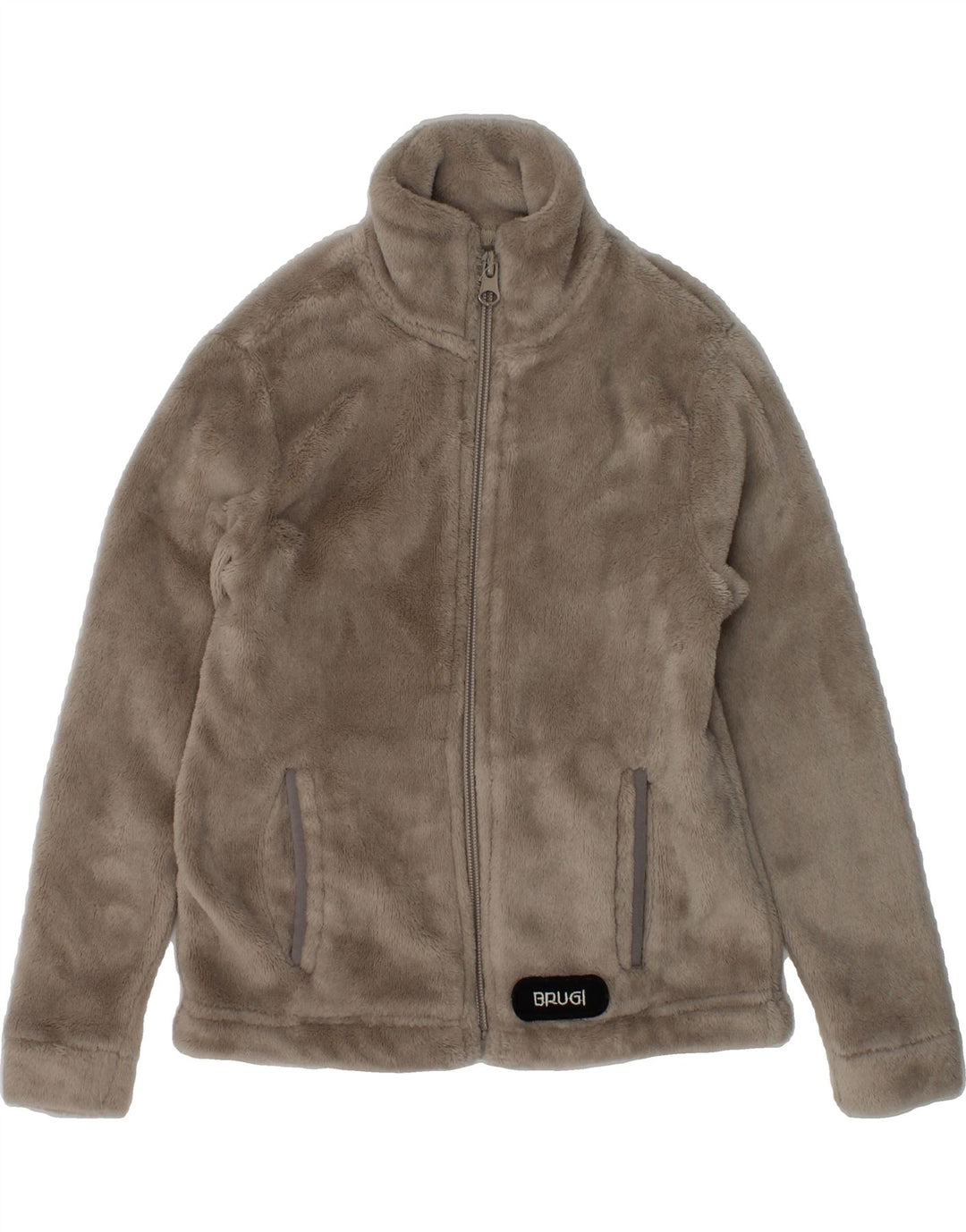 BRUGI Boys Fleece Jacket 4-5 Years Grey Polyester | Vintage Brugi | Thrift | Second-Hand Brugi | Used Clothing | Messina Hembry 