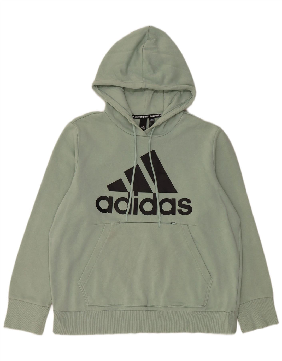 ADIDAS Ženska majica s kapuljačom s kapuljačom UK 20/22 XL Zeleni pamuk