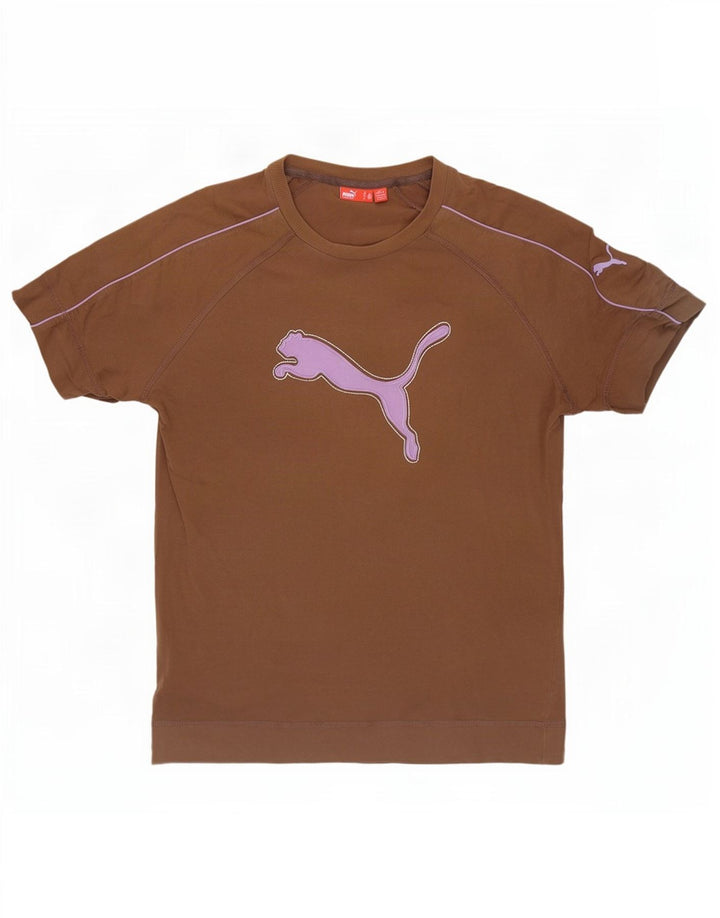 Puma muška majica s grafičkim motivima, srednje smeđa
