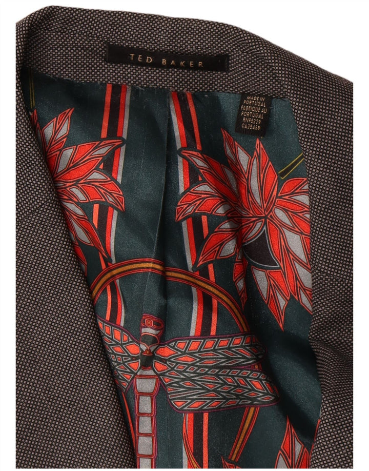 Ted Baker muška jakna sako s 2 gumba UK 44 2XL siva vuna