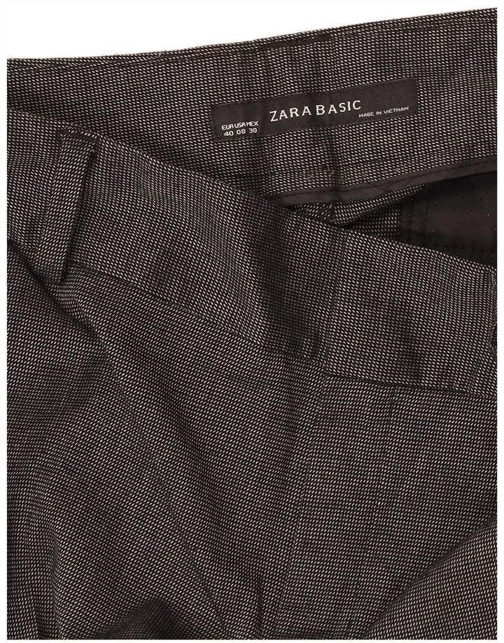 Ženske chino hlače Zara Bootcut EU 40 srednje W30 L32 sive točke