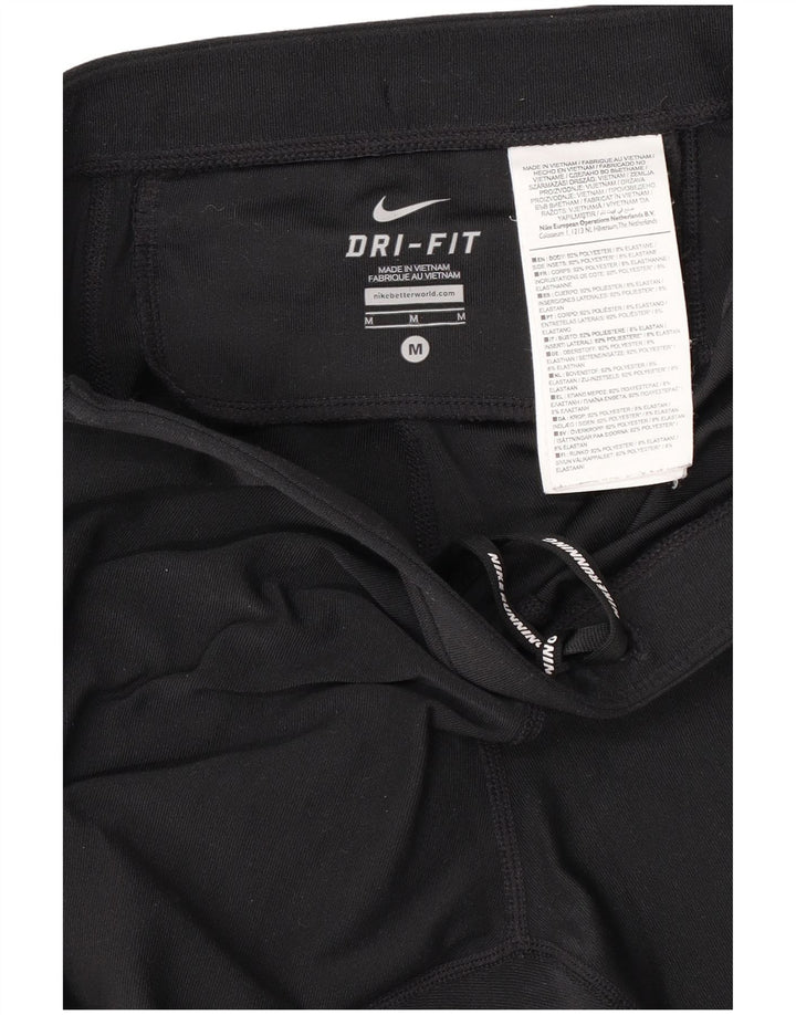 Ženske hlače za trenirku Nike Dri Fit UK 12 Srednji crni poliester