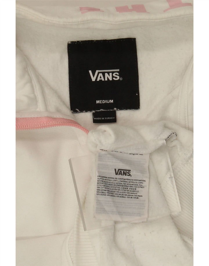 VANS muška majica s kratkim izrezom i s patentnim zatvaračem Srednje bijeli pamuk