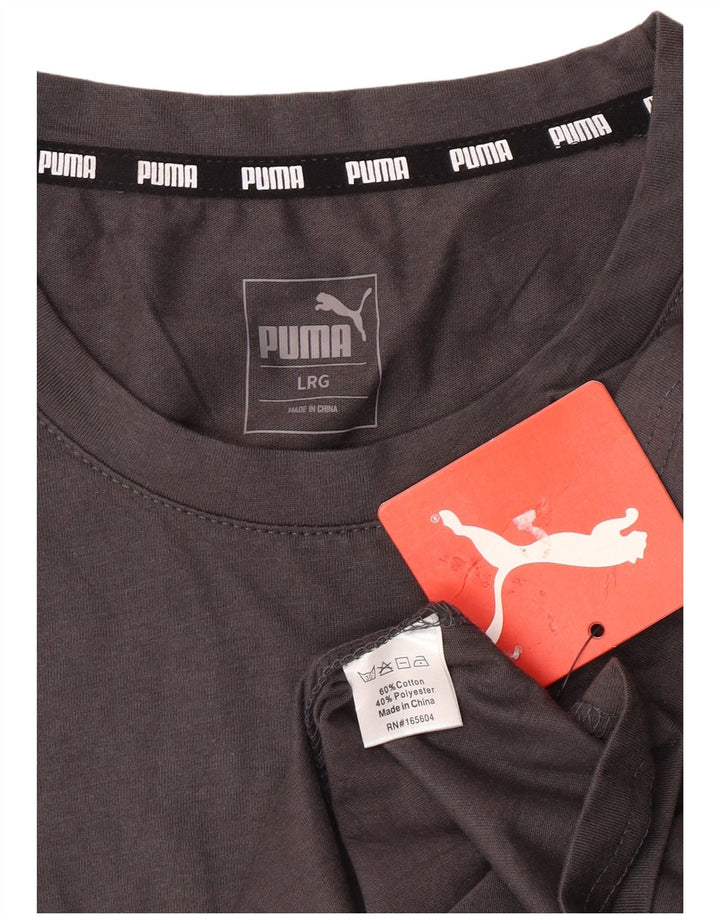PUMA Muška majica kratkih rukava Large Grey Cotton
