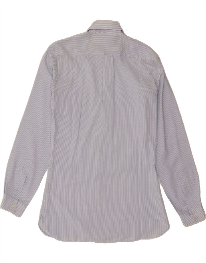 JINGLERS Mens Shirt Size 38 Medium Blue Pinstripe Polyester Vintage Jinglers and Second-Hand Jinglers from Messina Hembry 