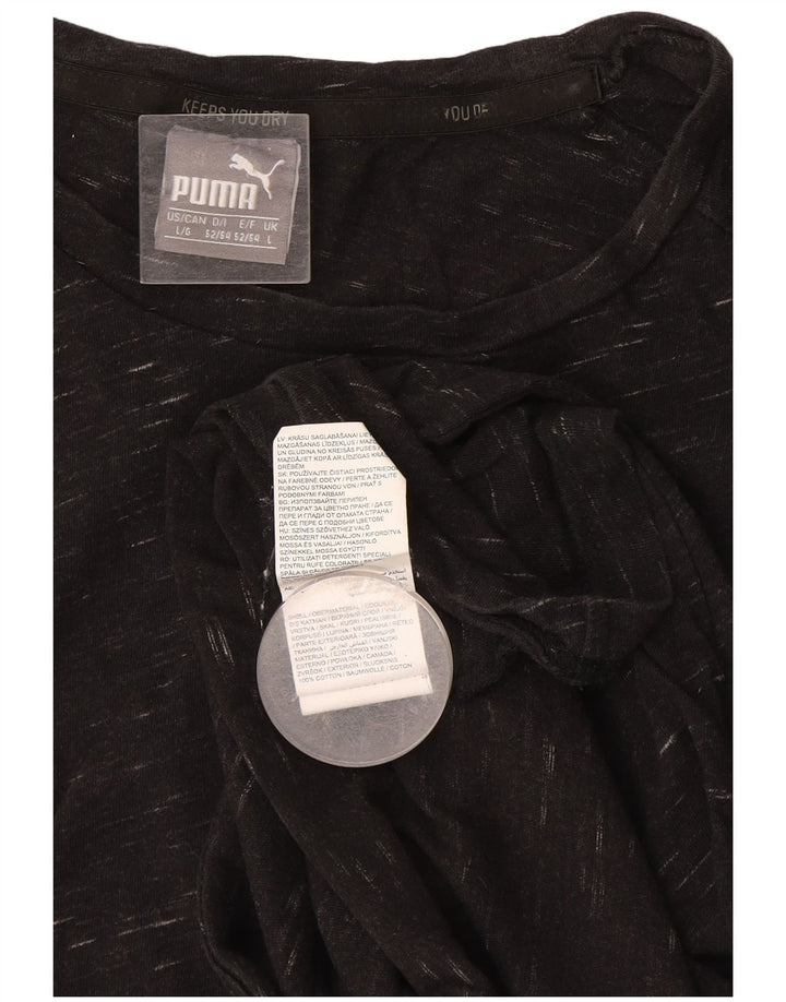 Puma muška majica kratkih rukava Large Grey Flected Cotton