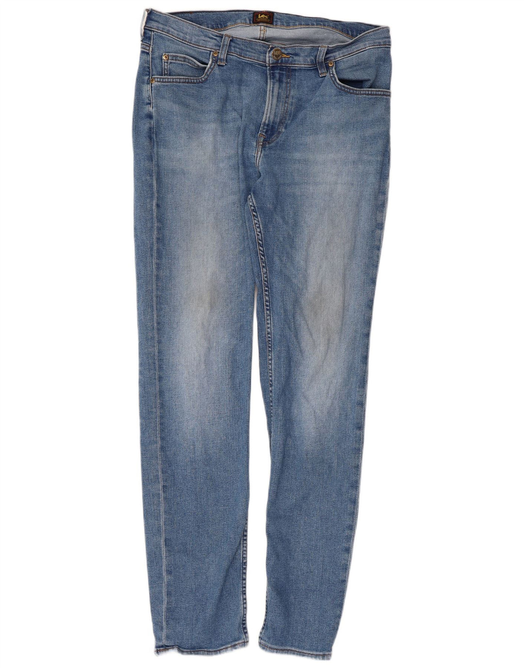 LEE Ženske Rider Slim Jeans W34 L32 Plavi pamuk