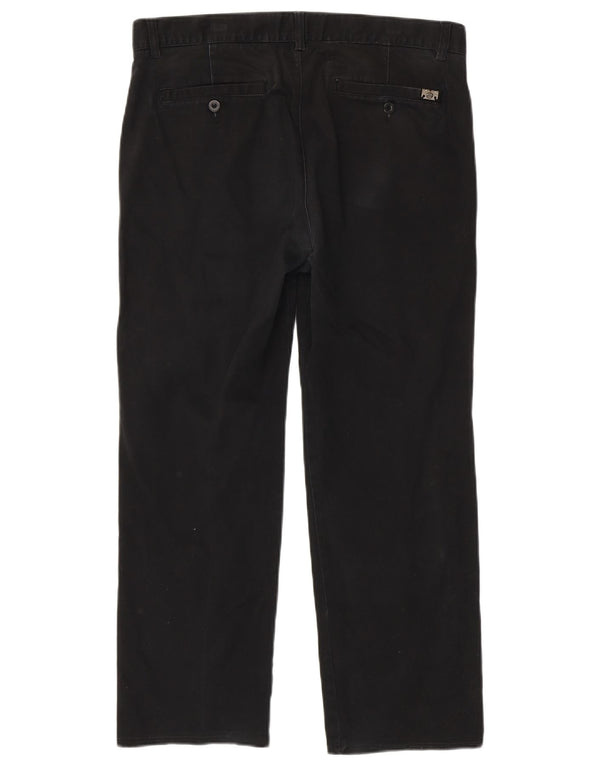 Sergio Tacchini muške ravne chino hlače IT 50 Large W34 L27 crne