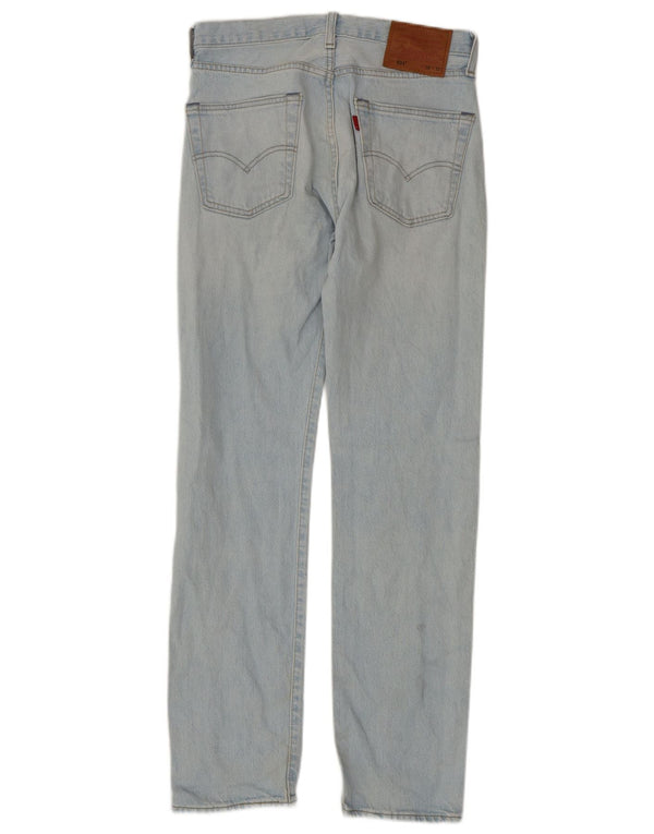 LEVI'S muške 501 ravne traperice W28 L32 plavi pamuk