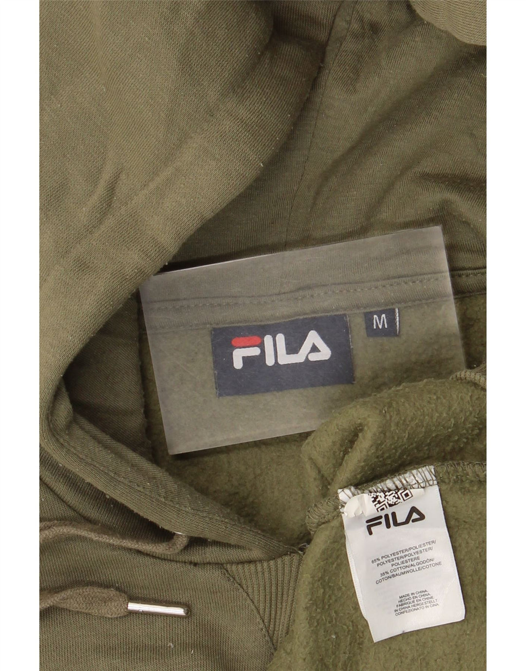 Fila ženska prevelika majica s kapuljačom UK 14, srednji kaki poliester