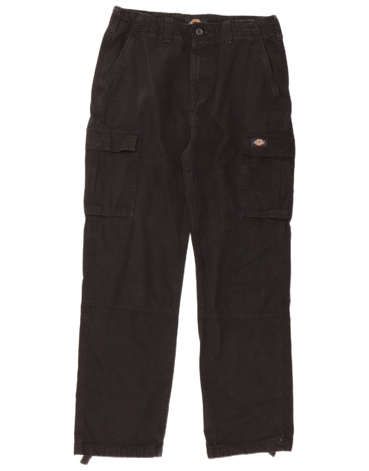 Dickies muške ravne kargo hlače W30 L30 crni pamuk