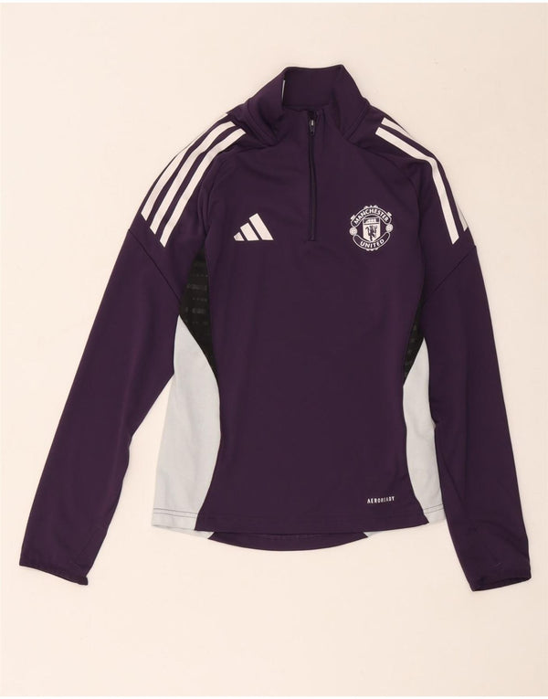 Adidas majica dugih rukava za djevojčice Manchester United, 11-12 godina, ljubičasta
