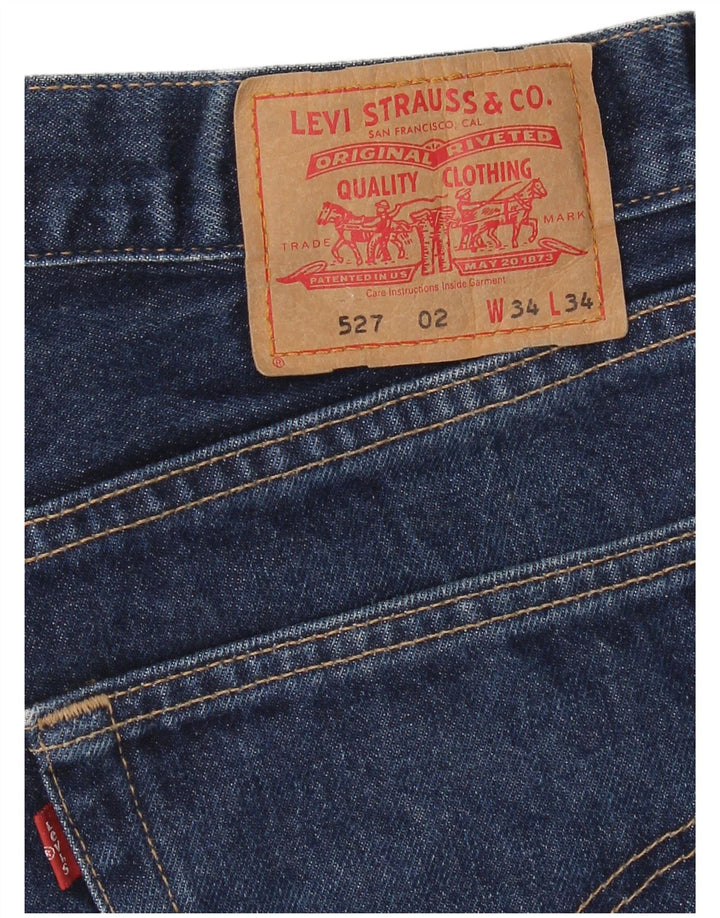 Levi's muške 527 Bootcut traperice W34 L34 tamnoplave