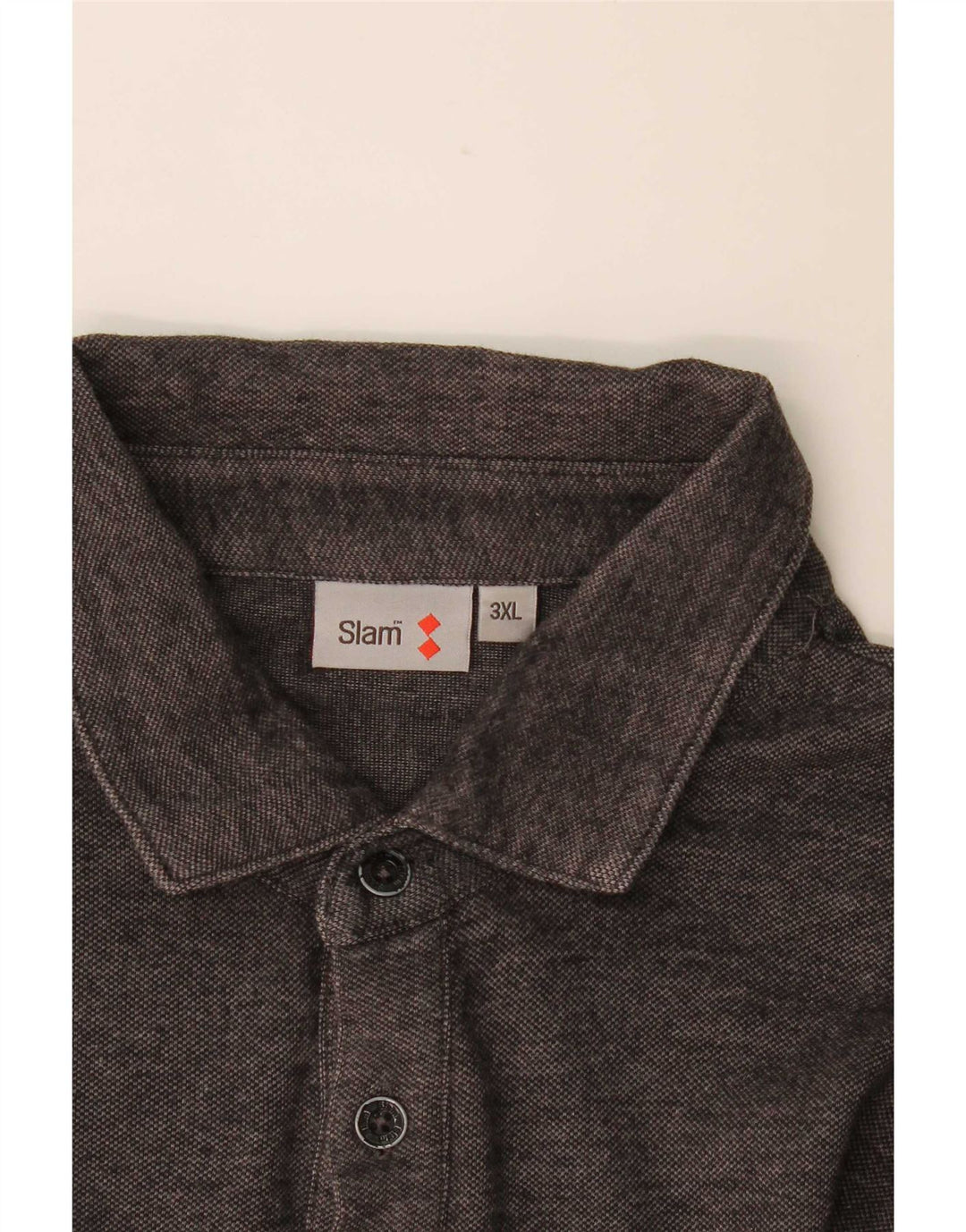 Slam muška polo majica dugih rukava 3XL siva s pjegama