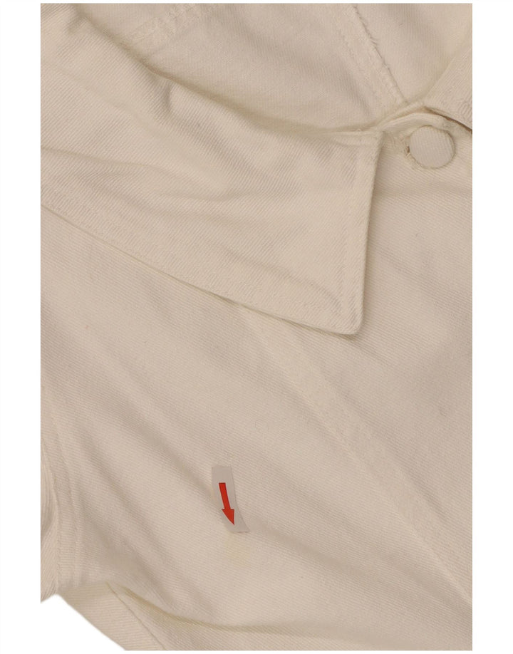 Vintage ženska košulja kratkih rukava UK 12 Srednje bijela