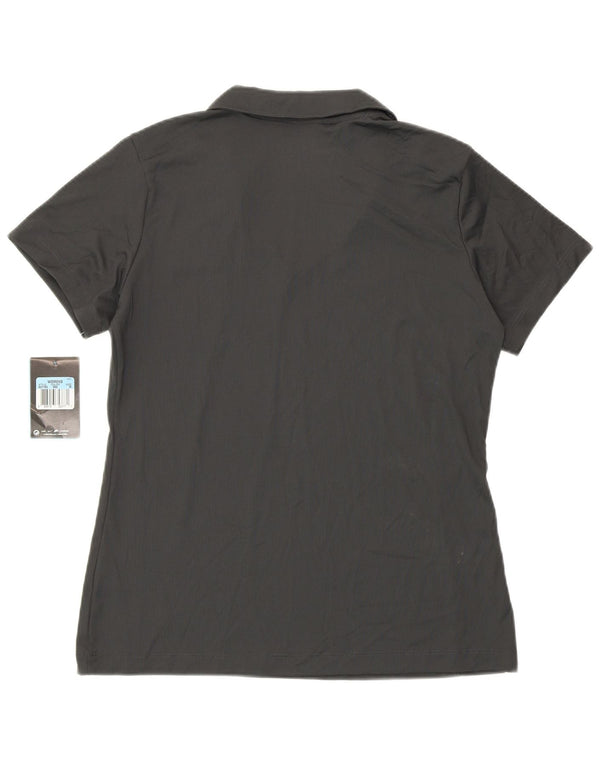 Nike ženska polo majica Dri Fit UK 14 srednje sivi poliester
