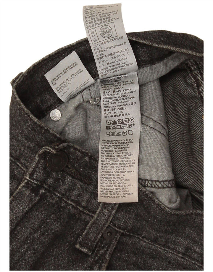 Levi's muške 502 sužene traperice W31 L29 sivi pamuk