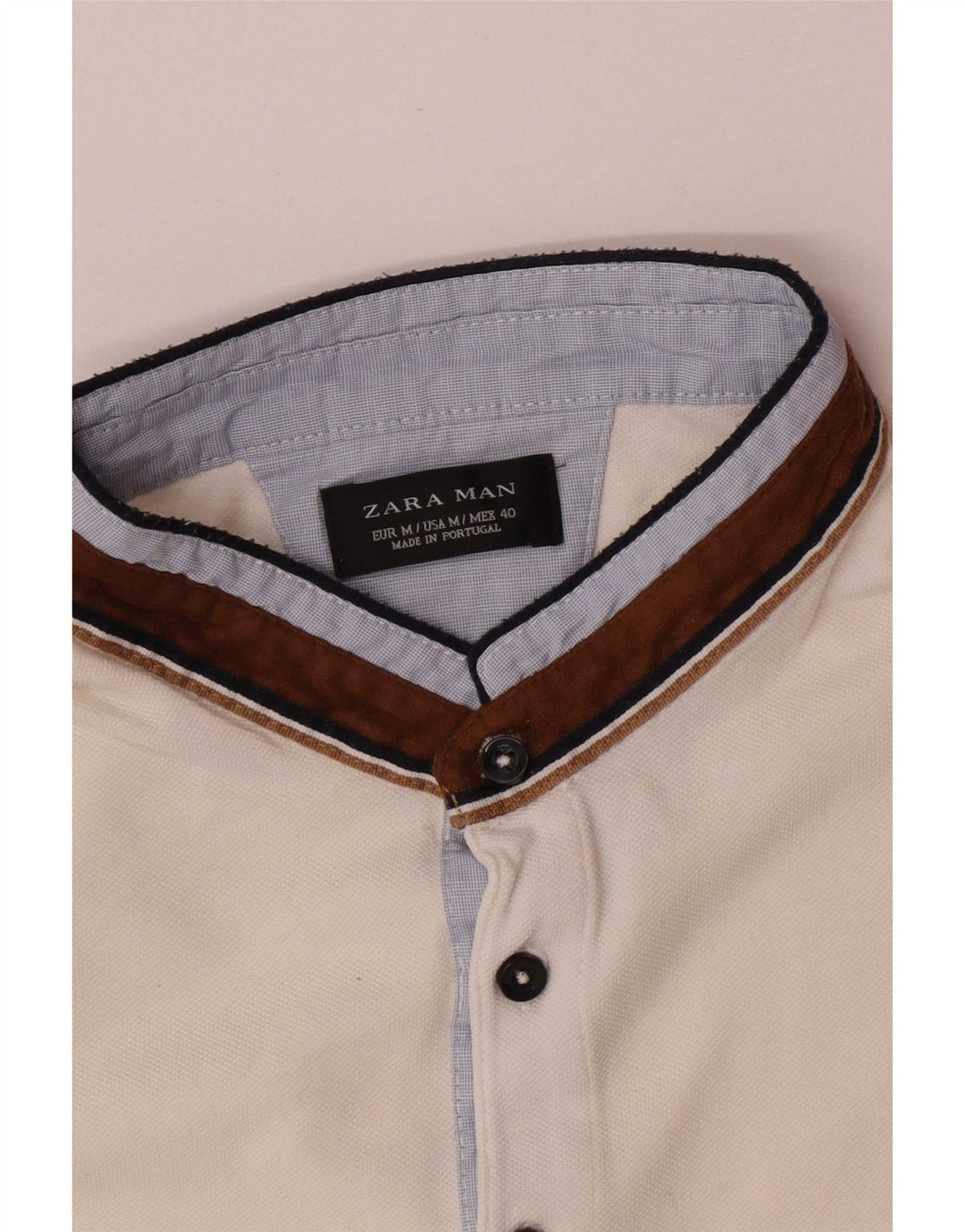 Zara muška polo majica srednje bijele boje