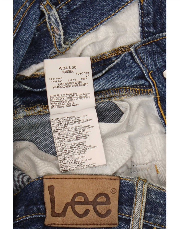 Lee Mens Ranger Bootcut Jeans W34 L30 Plavi pamuk