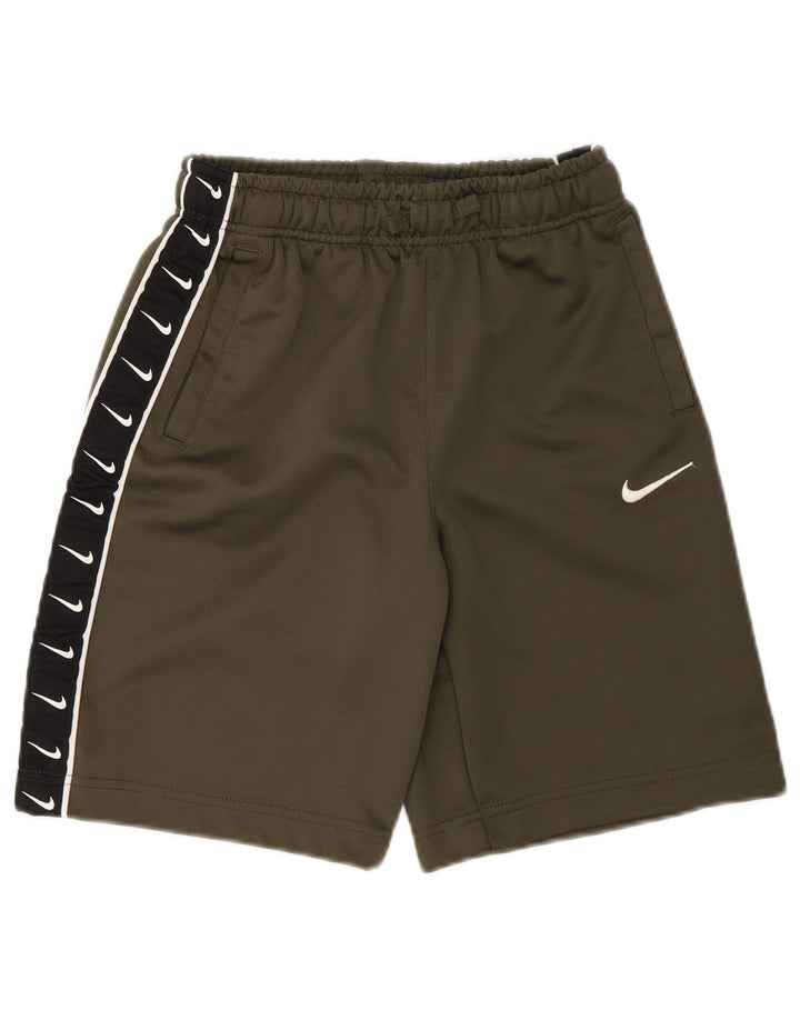 Nike Boys Graphic Sport Shorts 12-13 Years Large Kaki Poliester