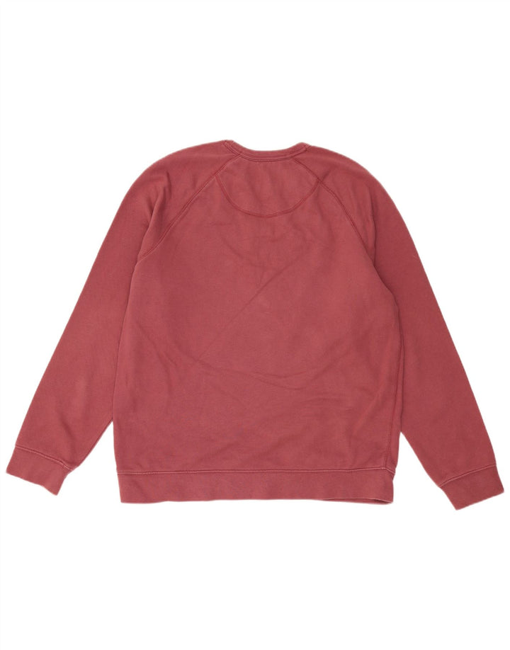 FAT FACE Mens Graphic Sweatshirt Jumper Medium Maroon Cotton