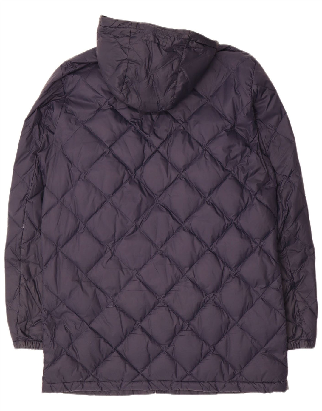 MASSIMO DUTTI Ženski podstavljeni kaput s kapuljačom UK 16 Veliki tamnoplavi poliamid