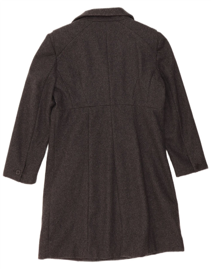 Zara ženski kaput s dvorednim kopčanjem UK 16 velika siva vuna