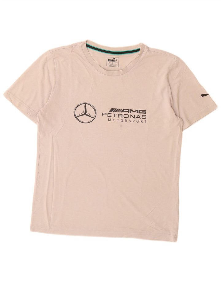 PUMA Muška majica kratkih rukava s grafičkim motivima, mali sivi pamuk